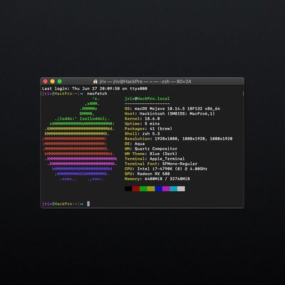Hackintosh Neofetch