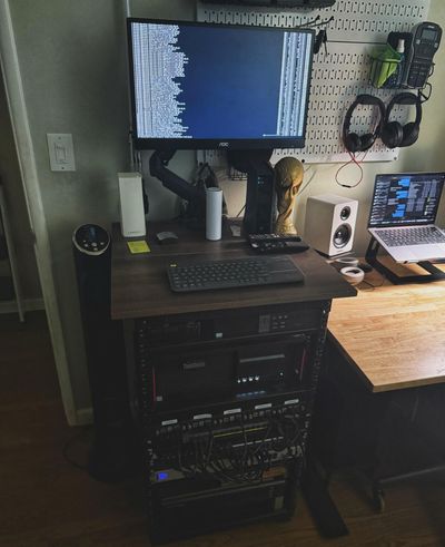 The updated network rack with the UniFi Dream Machine Special Edition (UDM-SE)