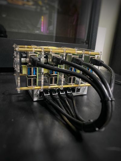 Raspberry Pi Cluster with PoE HATs and PoE switch